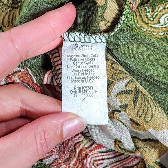 SOLD Y2k vintage paisley fairy top - Picture 6 of 7